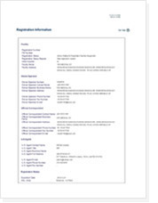 Registration lnformation